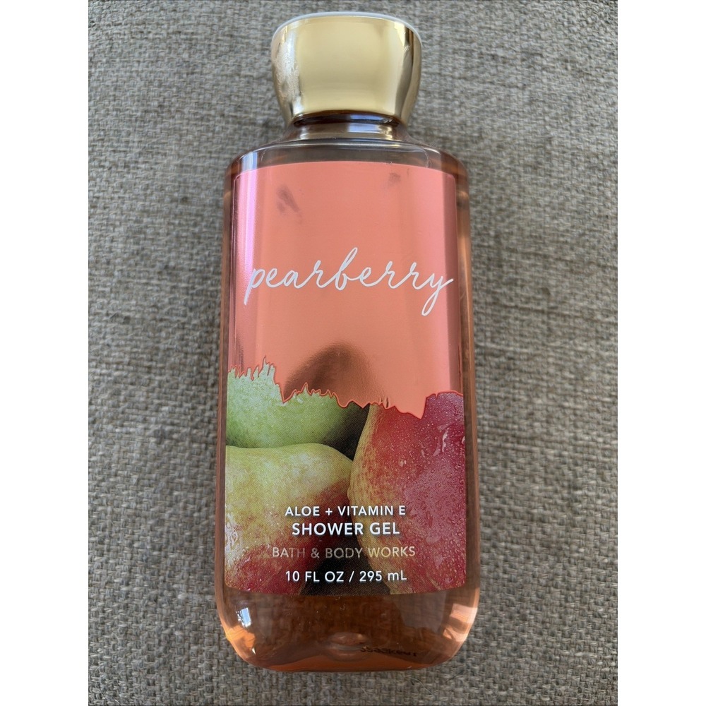 New! Bath & Body Works Pearberry Shower Gel Body Wash with Aloe + Vitamin E 10oz